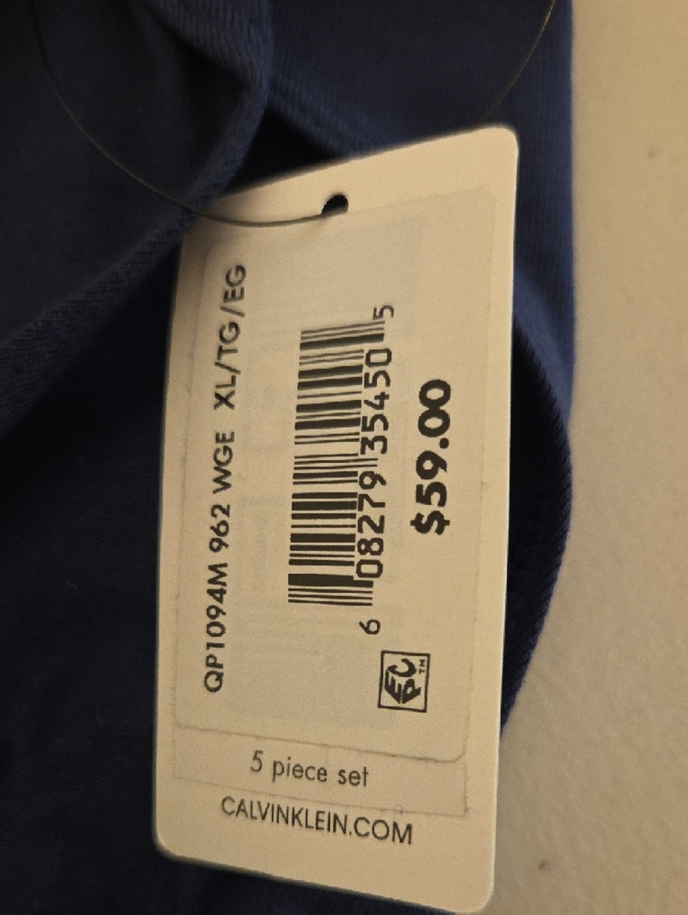 Calvin Klein Bikini Briefs 5-Pack in Navy, Light Blue, Coral - Picture 3 of 4